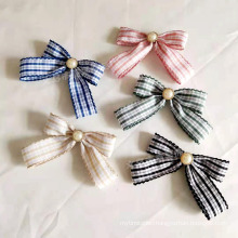 Ins Hair Accessories Pearl Bowknot Simple Hair Clip for Fashion Girls